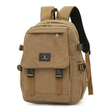 Unisex Khaki Canvas Backpack | Waterproof & Tough Outdoor Travel Rucksack