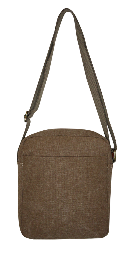 FIB Explorer Canvas Cross Body Travel Bag - Khaki