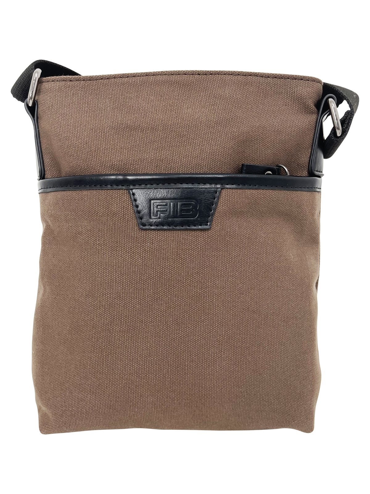 FIB Byron Canvas Sling Bag Shoulder Travel - Brown