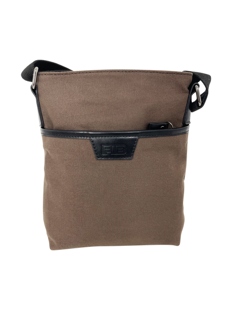 FIB Byron Canvas Sling Bag Shoulder Travel - Brown